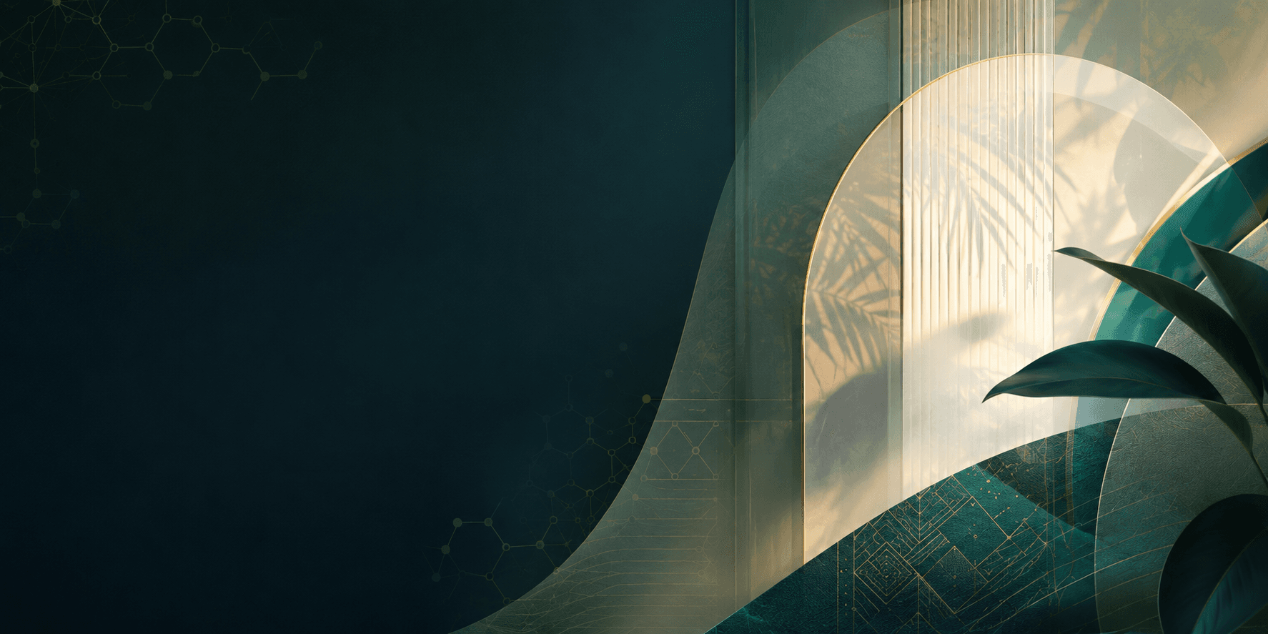 Ozark Pharmacy Ltd website hero — emerald and gold pharmacy branding